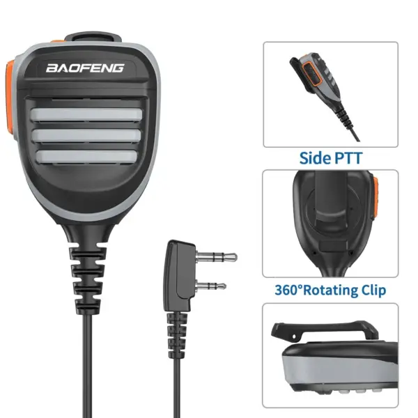 Baofeng K-780MIC Speaker Microphone for Walkie Talkies - Image 3