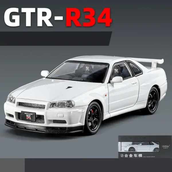 1/24 Nissan Skyline GTR R34 Diecast Model - Image 12