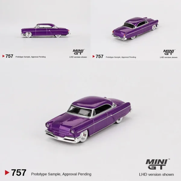 1/64 Scale Purple Metallic Lincoln Capri Model