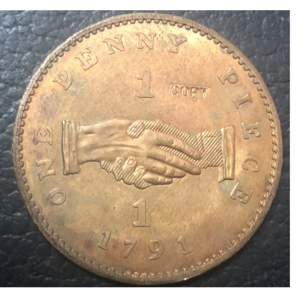 1791 Sierra Leone Copper Coin Replica - Image 3