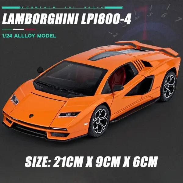 1:24 Lamborghini Countach Diecast Model Car - Image 9