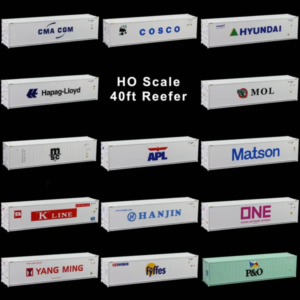 HO Scale 40ft Hi-Cube Reefer Container