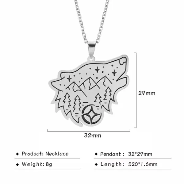 Stainless Steel Animal Pendant Necklace - Image 7