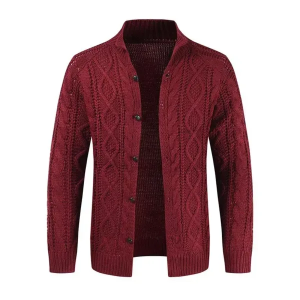 Men's Casual Long Sleeve Cardigan Sweater - Image 5