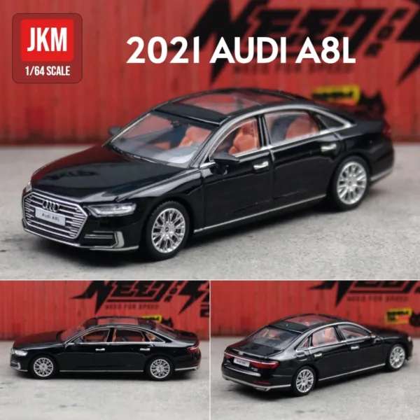 1:64 Audi A8L Sedan Diecast Toy Car - Image 8