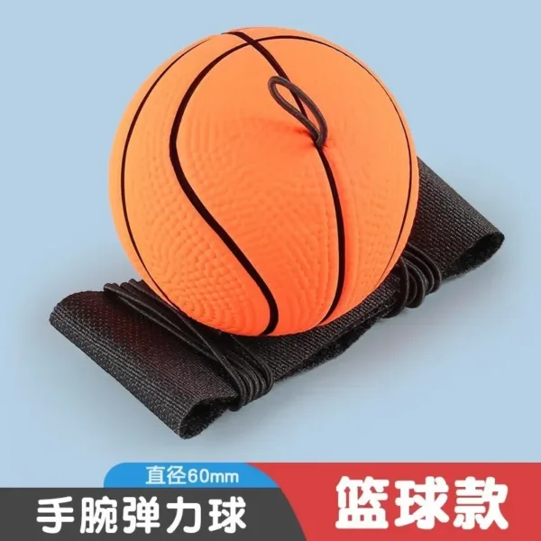 Colorful Rubber Ball with Rope for Fitness - Image 5