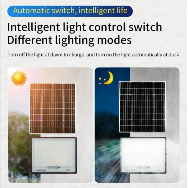 Solar Outdoor LED Floodlight with Remote Control - Image 4