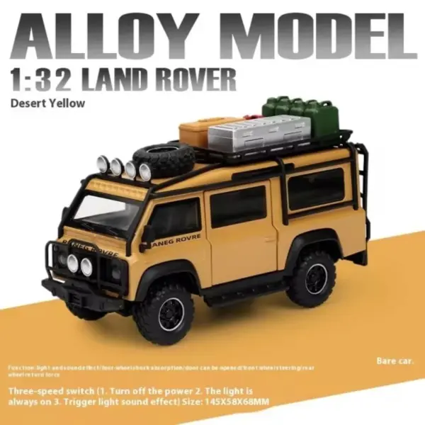 1:32 Land Rover Defender Alloy Model Car - Image 9