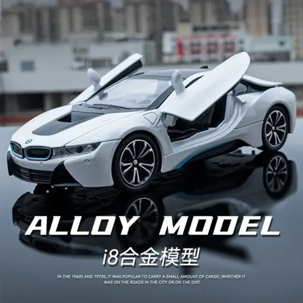 Diecast BMW I8 Sports Car Model Toy