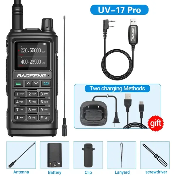 Baofeng UV-17 Pro Walkie Talkie 16KM Range - Image 8