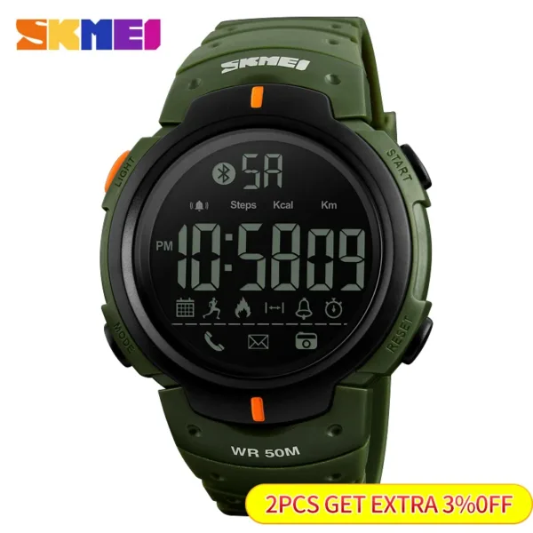 SKMEI Smart Watch for Men Bluetooth Waterproof - Image 2