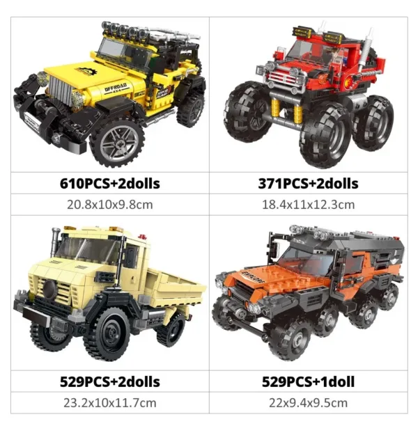 Off-Road Adventure Vehicle Building Blocks Set - Image 5