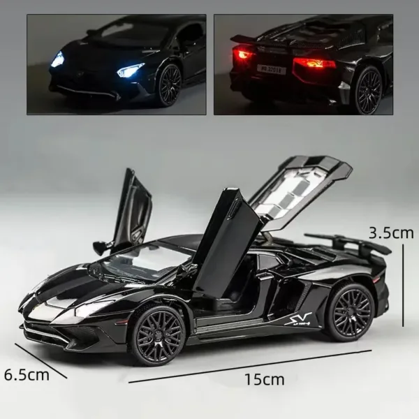 1:32 Lamborghini SV LP750-4 Diecast Model Car - Image 4