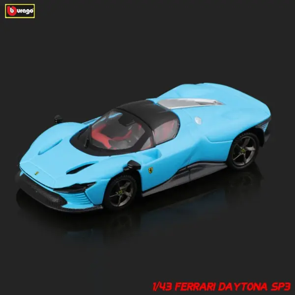 Bburago 1:43 Scale Ferrari Daytona SP3 Model Car - Image 11