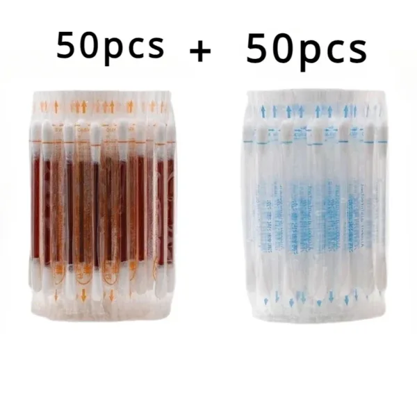 Iodophor Disinfection Cotton Swabs - 100 Pack - Image 10