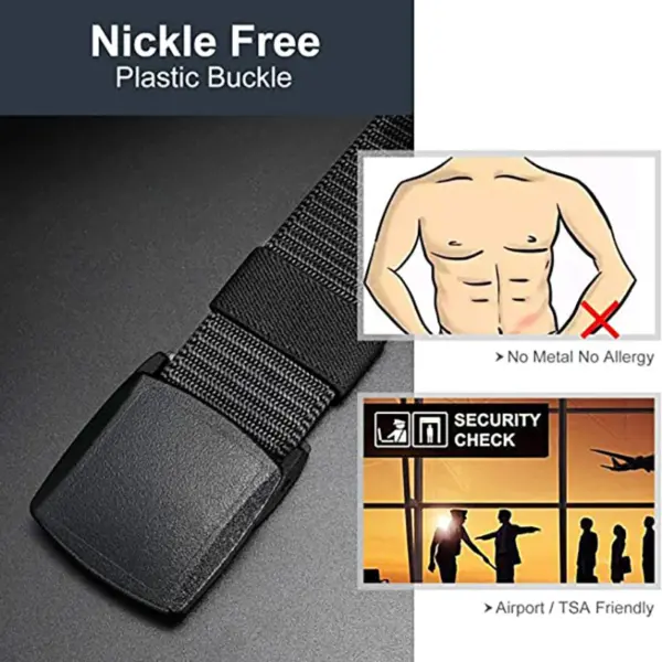 Tactical Nylon Belt for Men Outdoor Use - Image 4