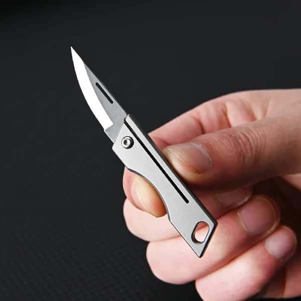Titanium Alloy Folding Knife with D2 Steel Blade - Image 2