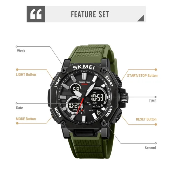 Dual Display Sport Watch for Men - Image 5