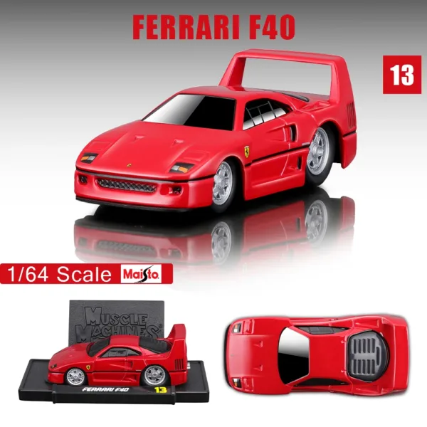 Maisto 1:64 Scale Classic Car Model Set - Image 43