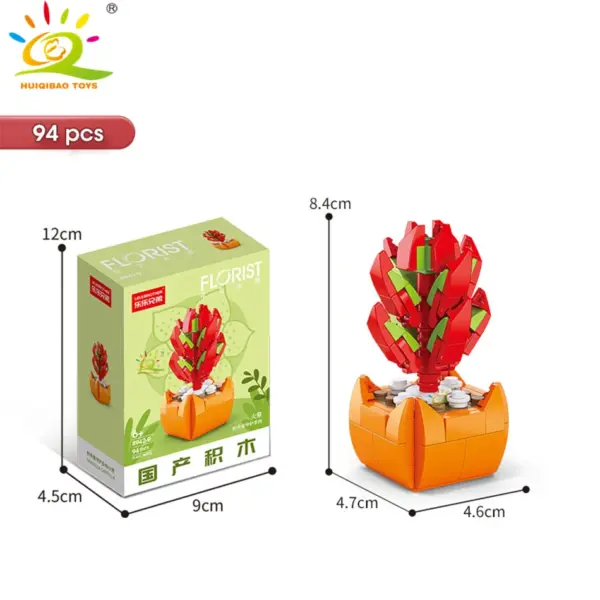 DIY Flower Succulent Building Blocks Set - Image 47