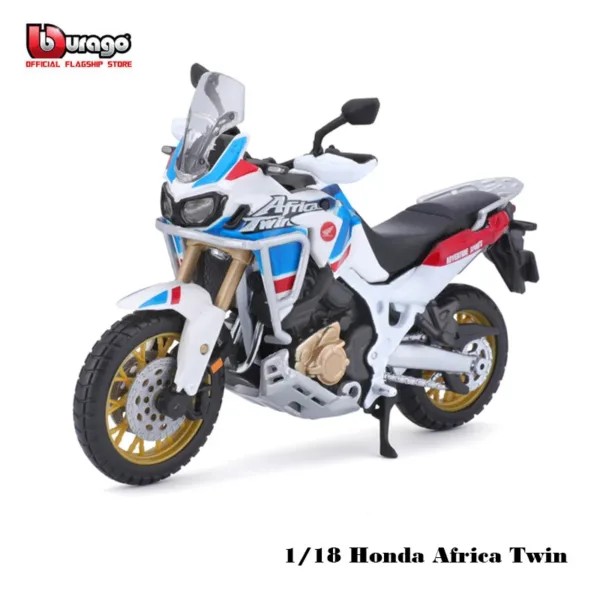 Bburago 1:18 Honda Africa Twin Motorcycle Model