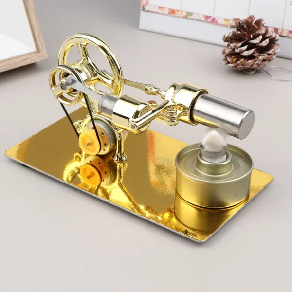 Gold Hot Air Stirling Engine Model - Image 5