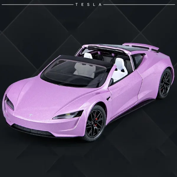 1:24 Scale Tesla Roadster Diecast Model Car - Image 7