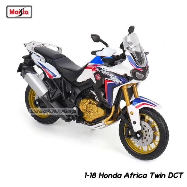 Maisto 1:18 Honda Africa Twin Diecast Model - Image 18