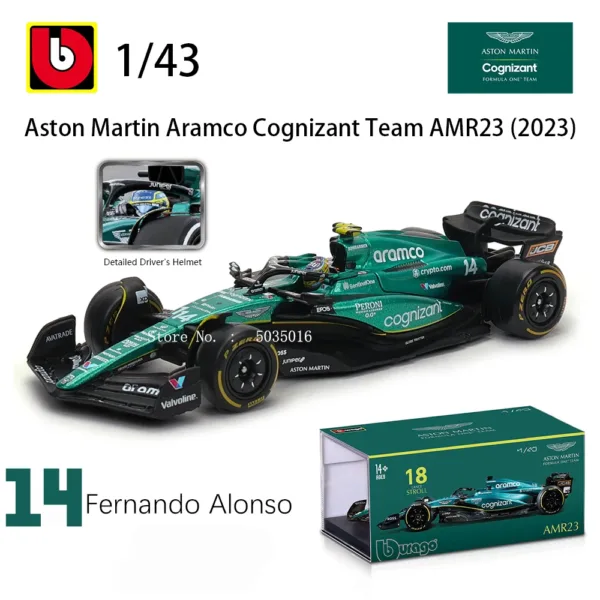 Bburago 1:43 Mercedes-AMG F1 Diecast Model - Image 9