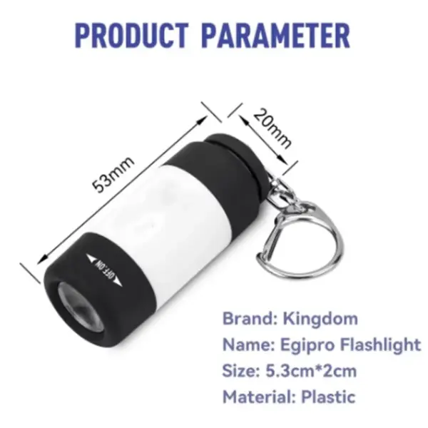 Compact Rechargeable USB Fishing Flashlight - Image 2