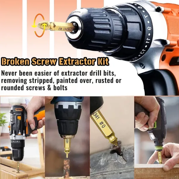 12pcs HSS Damaged Screw Extractor Set - Image 6