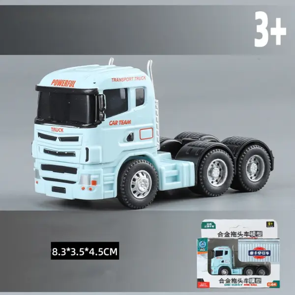 1:64 Alloy Double-Layer Container Truck Model - Image 7