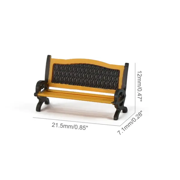 12pcs HO Scale Park Benches for Models - Image 15