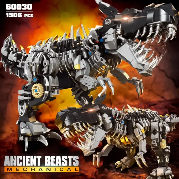 Tyrannosaurus Rex Mechanical Robot Building Toy - Image 10