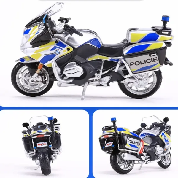 BMW 1200RT Police Motorcycle Model 1:18 Scale - Image 2