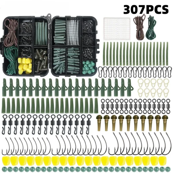 420pcs Carp Fishing Tackle Kit with Box - Image 7