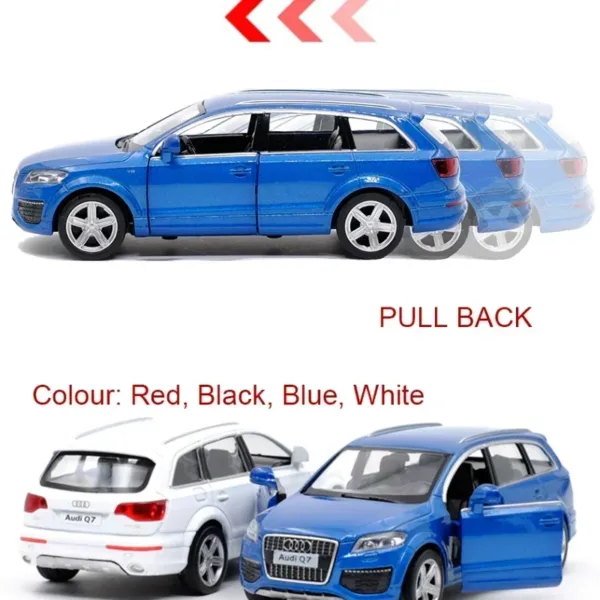 1:36 Alloy Audi Q7 Off-Road Model Toy - Image 5