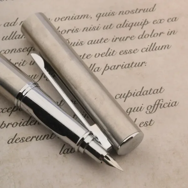 Stainless Steel Darleston Fountain Pen - Image 2