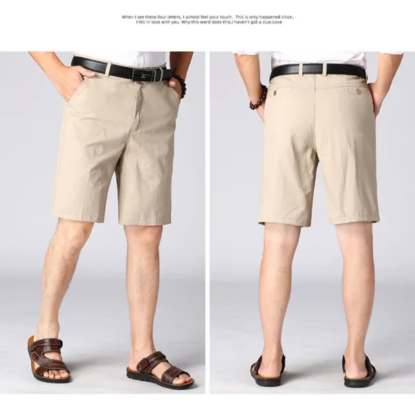 Men's Summer Casual Knee Length Shorts 8 Colors - Image 9