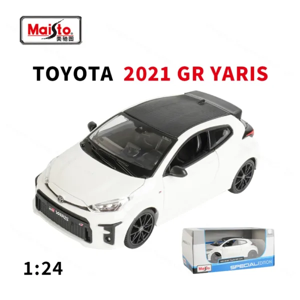 Maisto 1:24 Toyota GR Yaris Diecast Model Car - Image 8