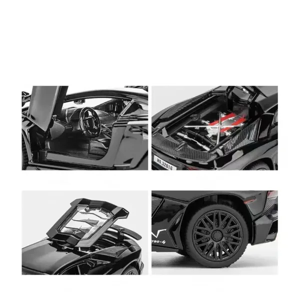 1:32 Lamborghini SV LP750-4 Diecast Model Car - Image 5