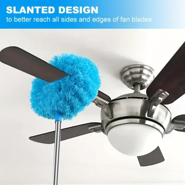 Microfiber Ceiling Fan Duster Set with Poles - Image 2