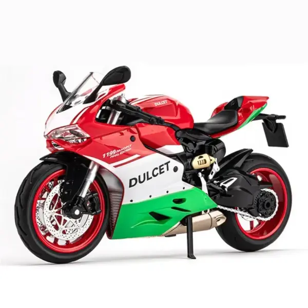 1:12 Scale Ducati Racing Motorcycle Diecast Model - Image 7