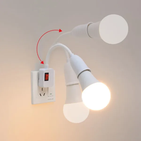 E27 Wall Lamp Holder with Flexible Neck - Image 4