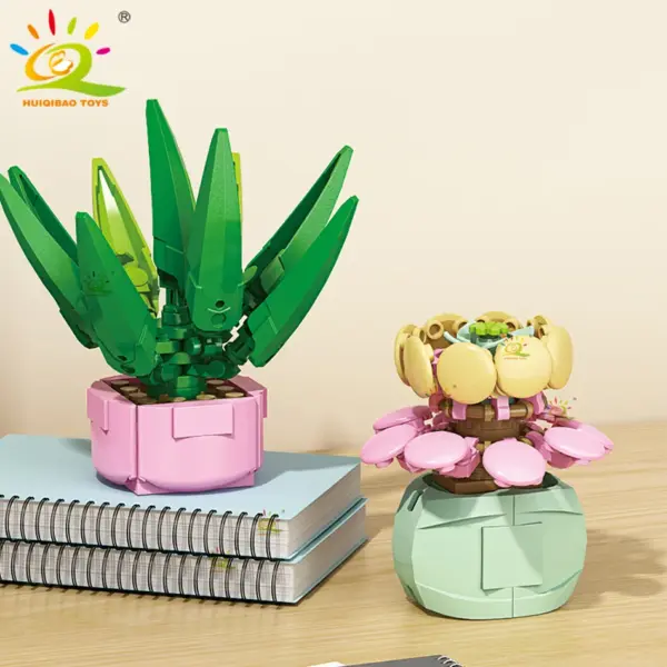 DIY Flower Succulent Building Blocks Set - Image 2