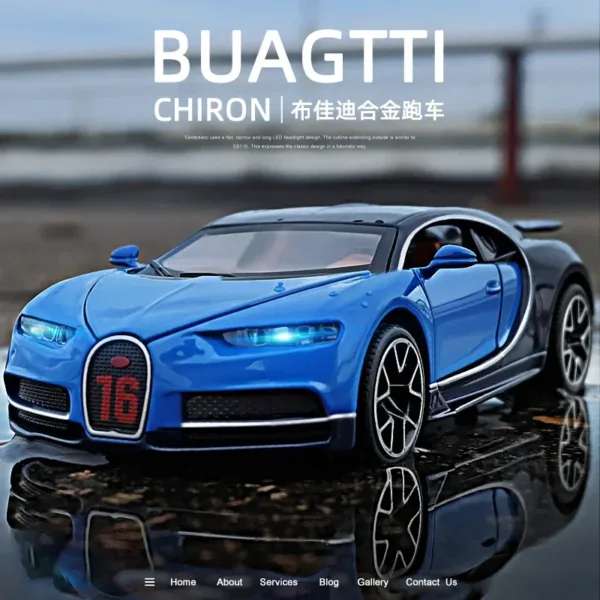 1:32 Bugatti Chiron Alloy Car Model Toy