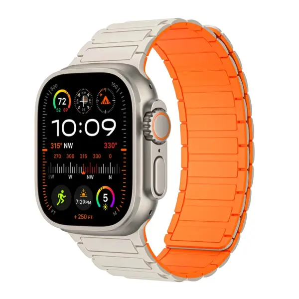 Silicone Magnetic Strap for Apple Watch 49mm 45mm - Image 7