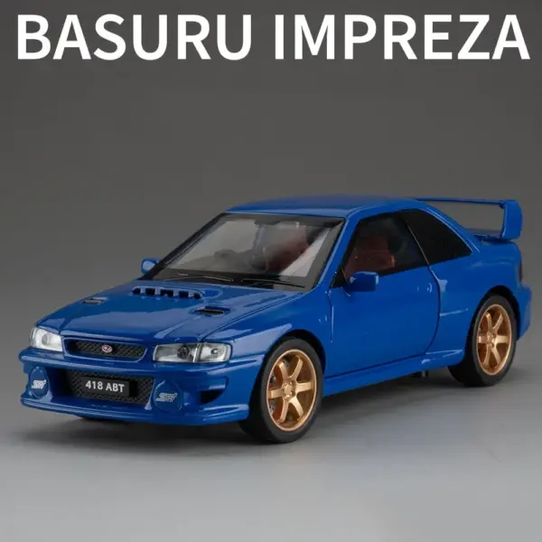 1:32 Scale Subaru Impreza Diecast Model Car - Image 7