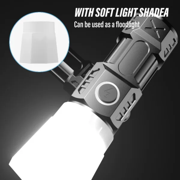 Rechargeable Mini LED Flashlight with Magnet - Image 5