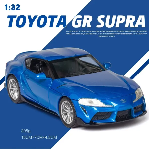 Toyota GR Supra Diecast Car Model with Lights - Image 8